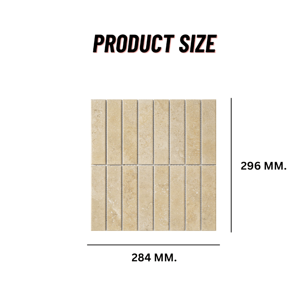 โมเสคเซรามิค TIMELESS TILES รุ่น RAWRY 28.4X29.6 ซม. สี WARM STONE ผิวด้าน สไตล์ลอฟต์